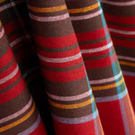 Red Noel Window Checked Canvas - Ribes y Casals