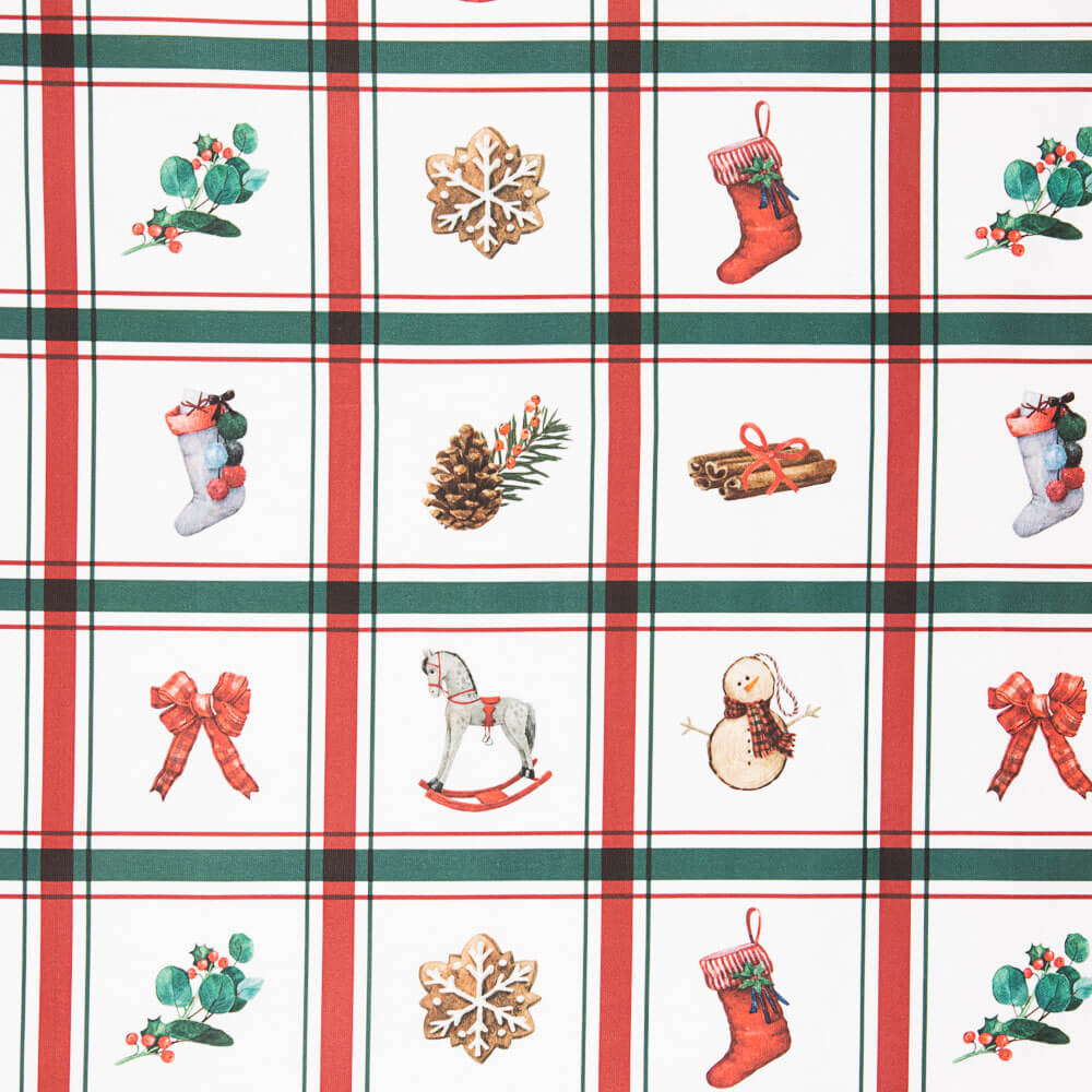 Canvas Christmas Squares Bows - Ribes y Casals