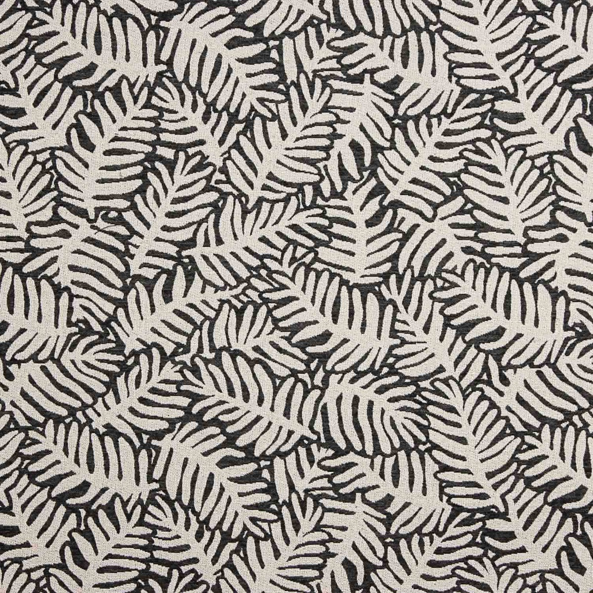 Black Leaf Jacquard Canvas - Ribes y Casals