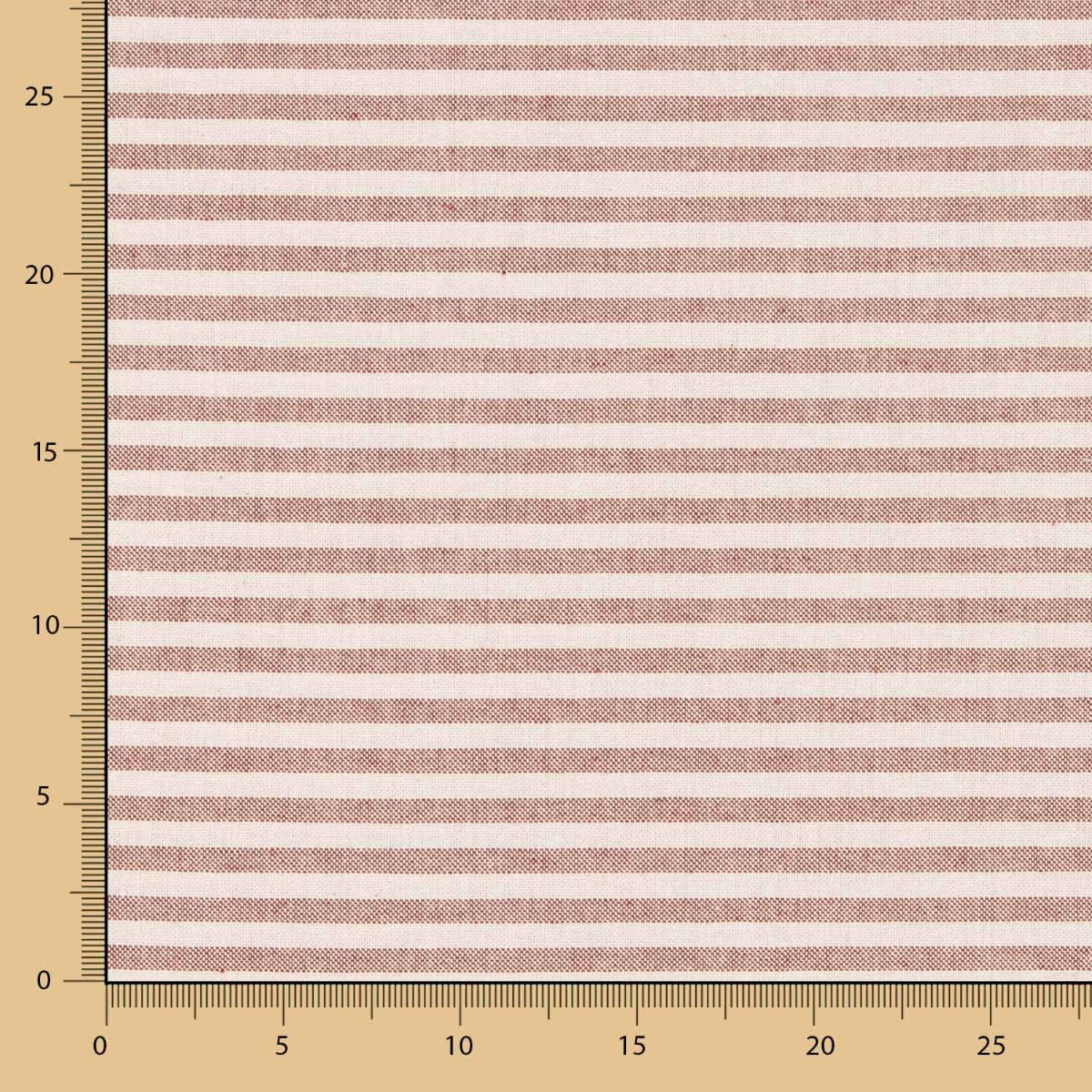 Rustic Mini Ruby Striped Canvas - Ribes y Casals