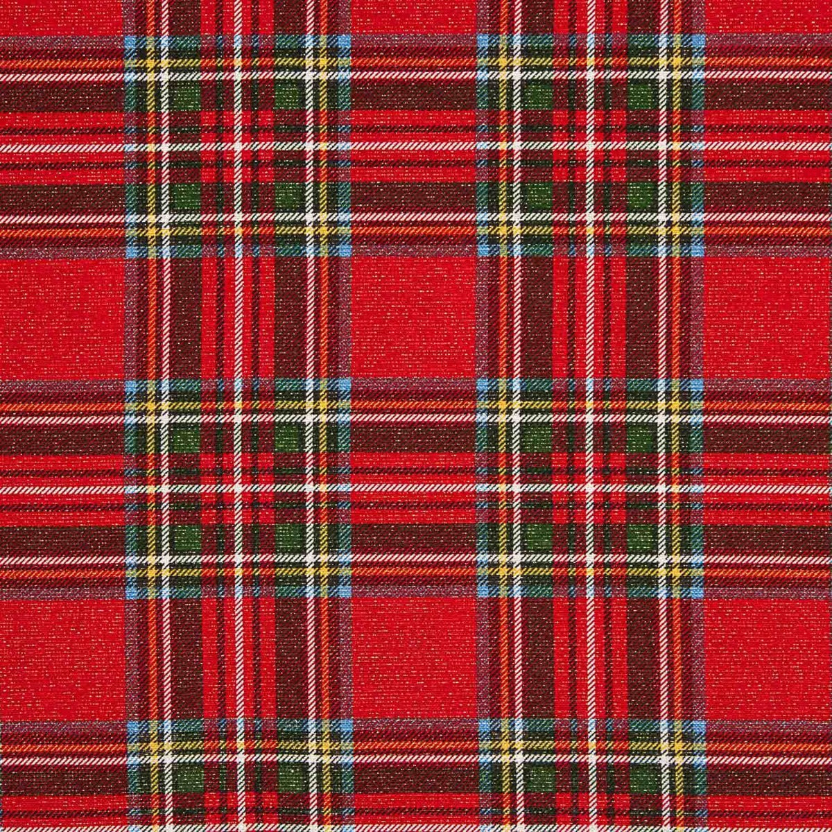 Christmas Lurex Canvas Red Checkered - Ribes y Casals