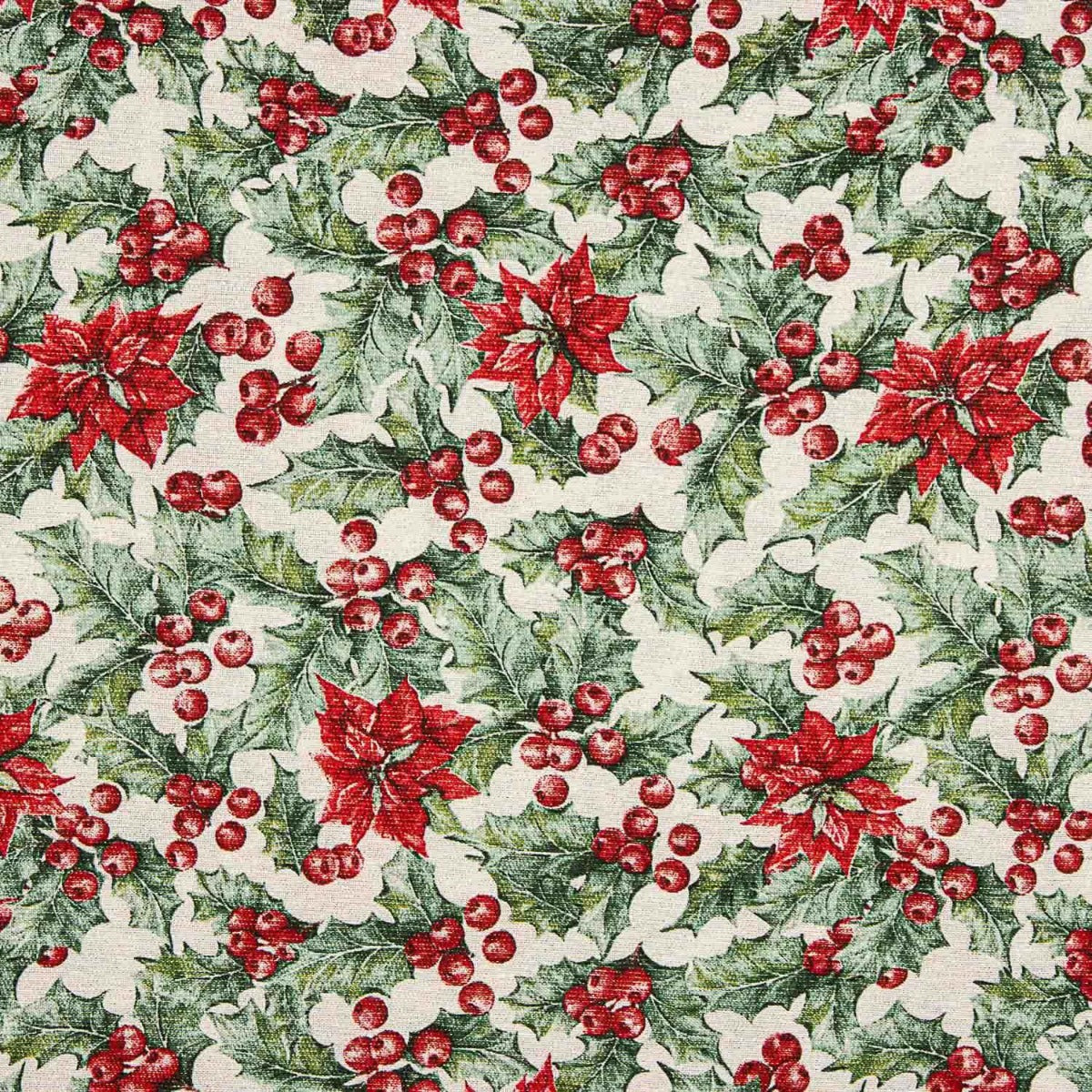 Christmas Lurex Canvas Poinsettia - Ribes y Casals