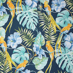 Ibiscus Blue Cotton Canvas - Ribes y Casals