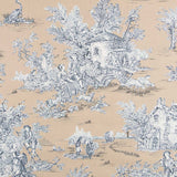 Toile de Jouy Beige Canvas - Ribes y Casals