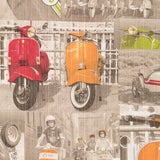 Loneta Vespas Naranja - Ribes y Casals
