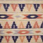 Canvas Printed Bayaderas Beige Blue - Ribes y Casals