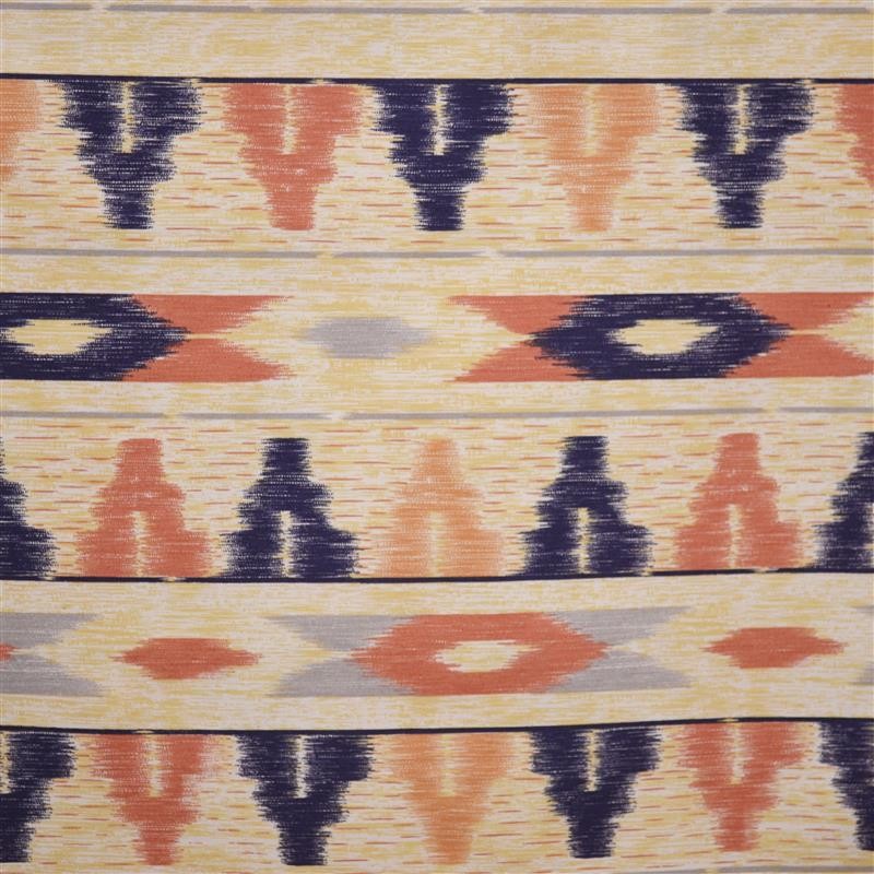 Canvas Printed Bayaderas Beige Blue - Ribes y Casals