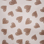 Canvas Printed Hearts Beige - Ribes y Casals