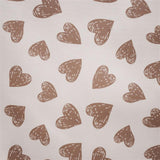 Canvas Printed Hearts Beige - Ribes y Casals