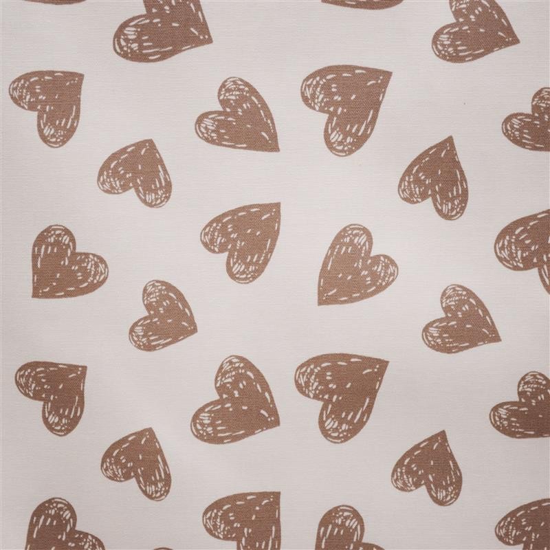 Canvas Printed Hearts Beige - Ribes y Casals
