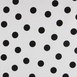 Dots 35mm Spandex White Black - Ribes y Casals