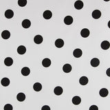 Dots 35mm Spandex White Black - Ribes y Casals