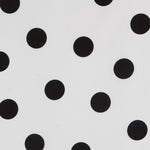 Dots 35mm Spandex White Black - Ribes y Casals