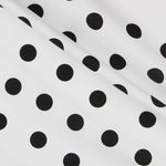 Dots 35mm Spandex White Black - Ribes y Casals