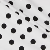 Dots 35mm Spandex White Black - Ribes y Casals