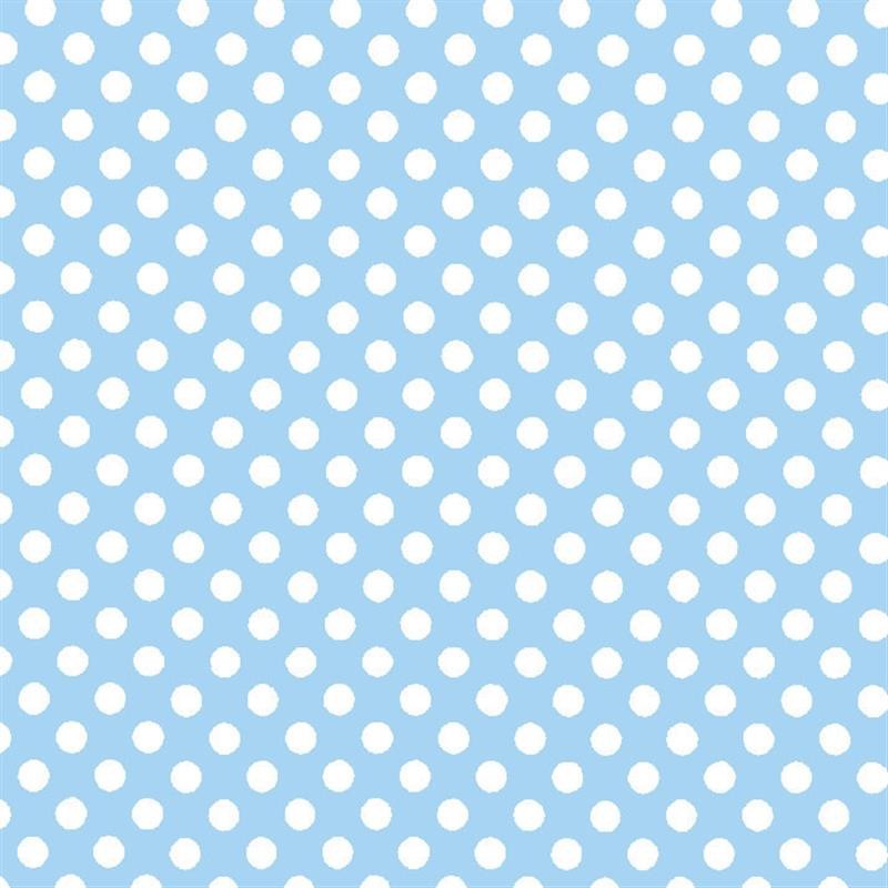 Dot Poplin Cartuja Sky Blue/White - Ribes y Casals