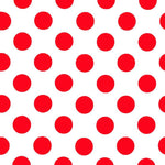 Dot Poplin Goya White/Red - Ribes y Casals