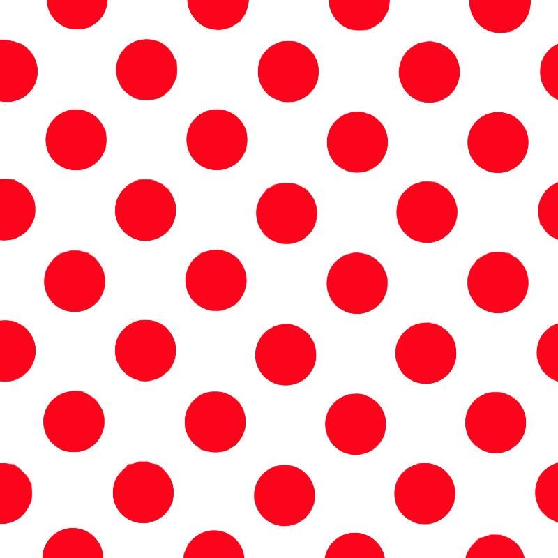 Dot Poplin Goya White/Red - Ribes y Casals