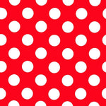 Dot Poplin Goya Red/White - Ribes y Casals