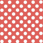 Dot Poplin Sombra Coral/White - Ribes y Casals