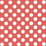 Dot Poplin Sombra Coral/White - Ribes y Casals