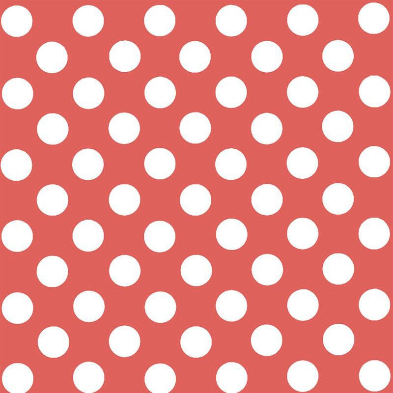 Dot Poplin Sombra Coral/White - Ribes y Casals