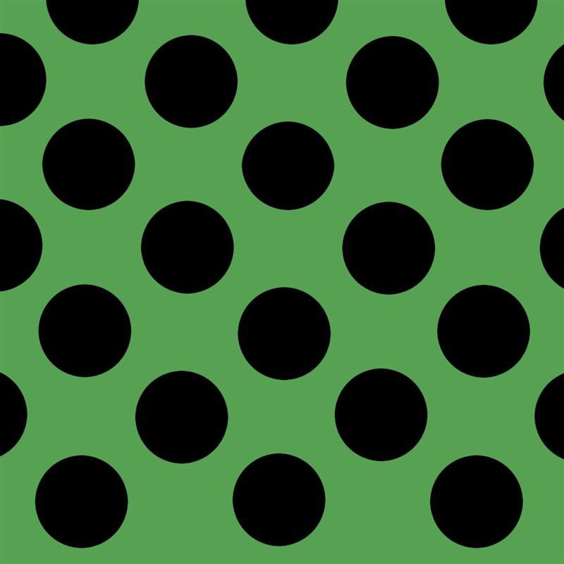 Spandex 25mm Spandex Polka Dots Green Background Black Polka Dots - Ribes y Casals