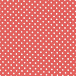 Dots Spandex 5mm Ground Coral Dot White - Ribes y Casals