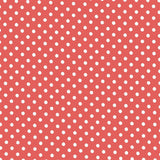 Dots Spandex 5mm Ground Coral Dot White - Ribes y Casals