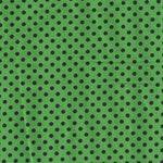 Spandex Polka Dots 5mm Green Background Black Polka Dots - Ribes y Casals