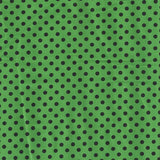 Spandex Polka Dots 5mm Green Background Black Polka Dots - Ribes y Casals