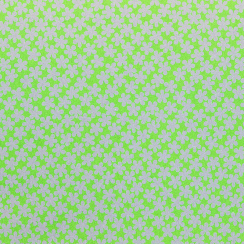 Printed Lycra Daysies Neon - Ribes y Casals