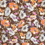 Printed Lycra Watercolored Brown Background - Ribes y Casals
