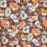 Printed Lycra Watercolored Brown Background - Ribes y Casals
