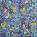 Lycra Estampada Cachemir Azul - Ribes y Casals