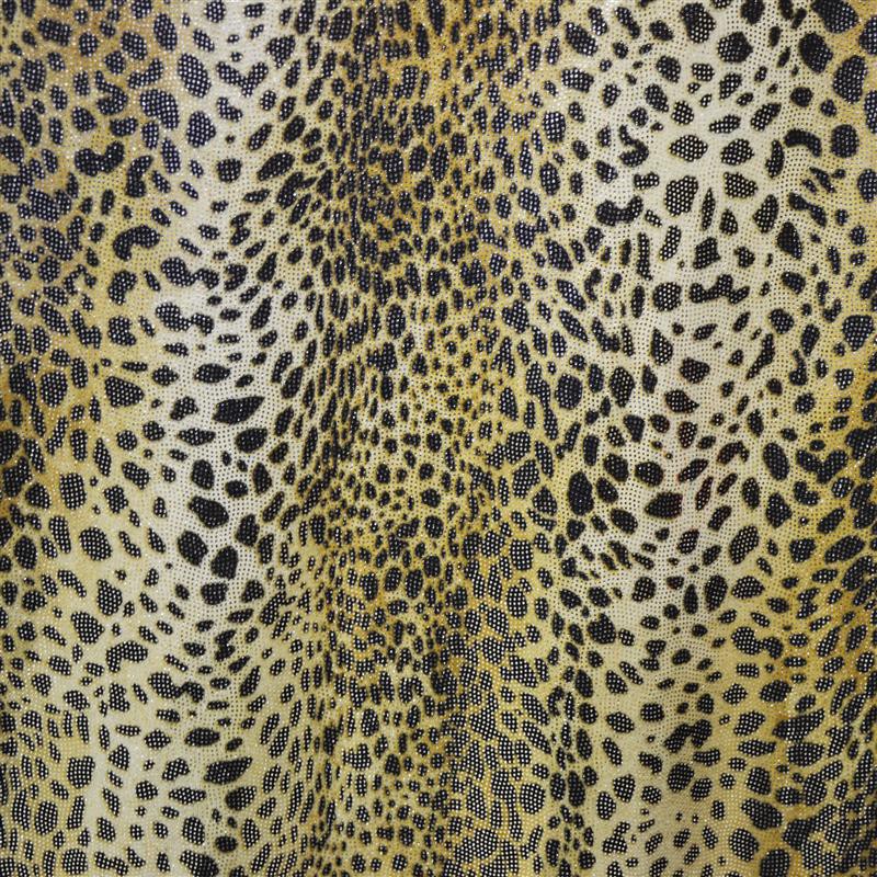 Lycra Printed Foil Dots Leopard - Ribes y Casals