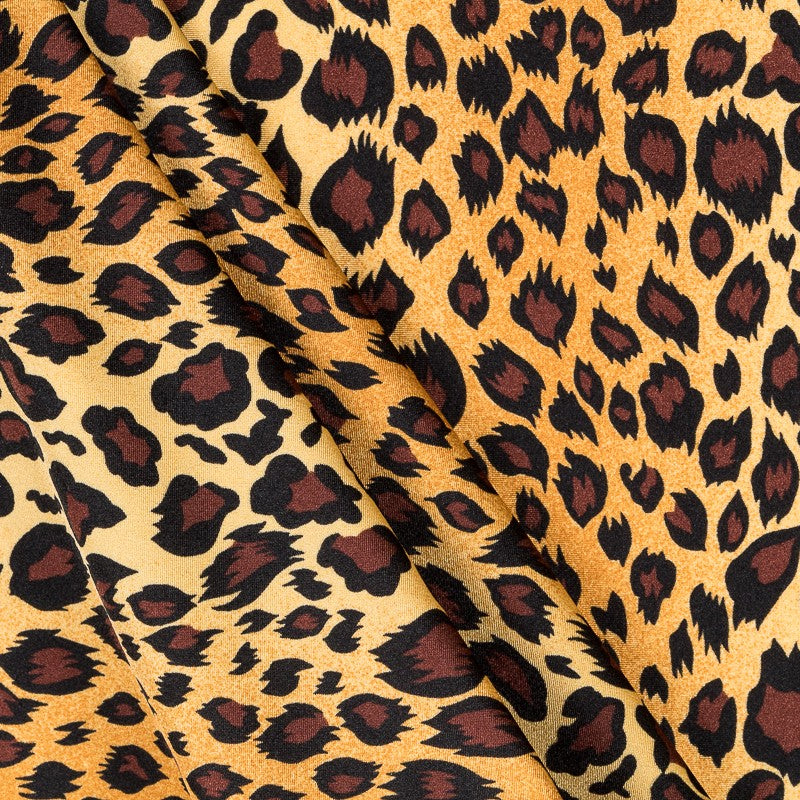 Printed Lycra Leopard Camel - Ribes y Casals