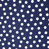 Printed Lycra Dots 1cm Navy Blue Background - Ribes y Casals