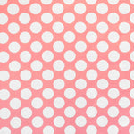 Printed Lycra Dots Emerald 2cm Pink Background - Ribes y Casals