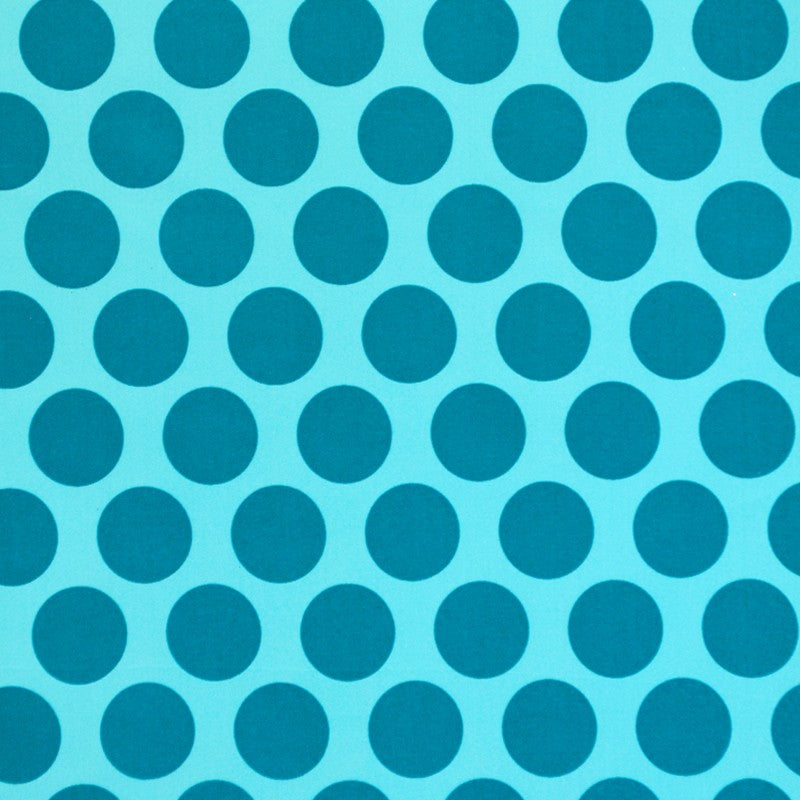 Printed Lycra Dots Emerald - Ribes y Casals