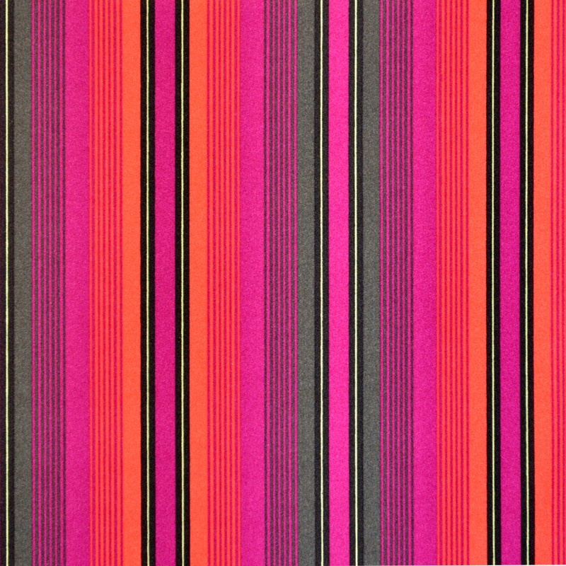 Printed Lycra Multistripes Purple Coral - Ribes y Casals