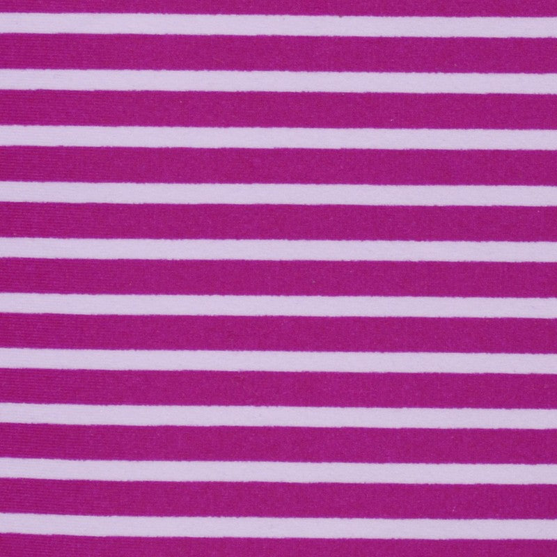 Lycra Printed Stripes Fuchsia - Ribes y Casals