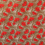 Printed Lycra Pink Taupe Background - Ribes y Casals