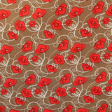 Printed Lycra Pink Taupe Background - Ribes y Casals