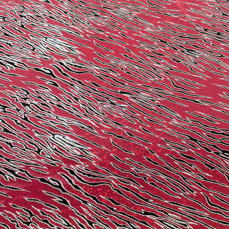 Lycra Hologram Tiger Red - Ribes y Casals