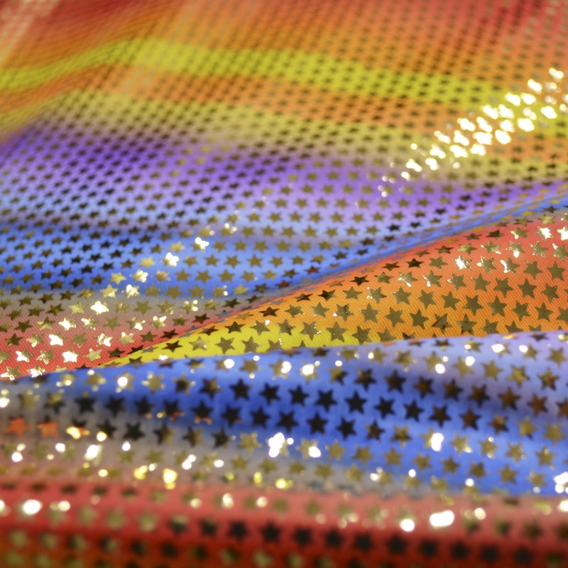 Lycra Holograph Stars Multicolor - Ribes y Casals