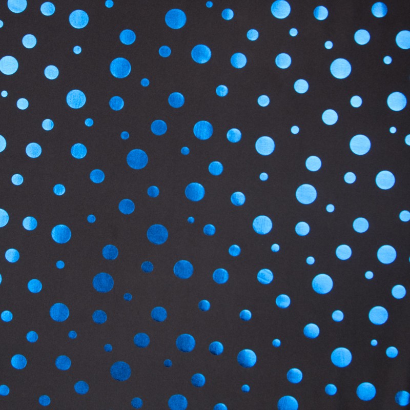 Lycra Lunares Metal Aguamarina - Ribes y Casals