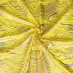 Yellow Marbled Lycra Foil - Ribes y Casals