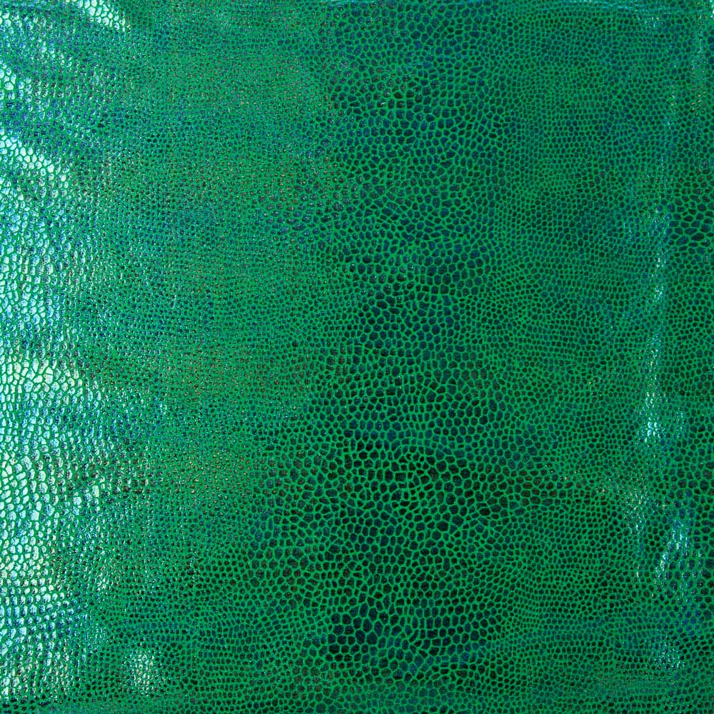 Green Holographic Snake Lycra - Ribes y Casals
