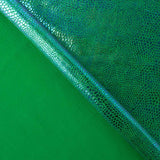 Green Holographic Snake Lycra - Ribes y Casals